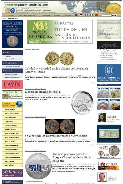 panorama numismático